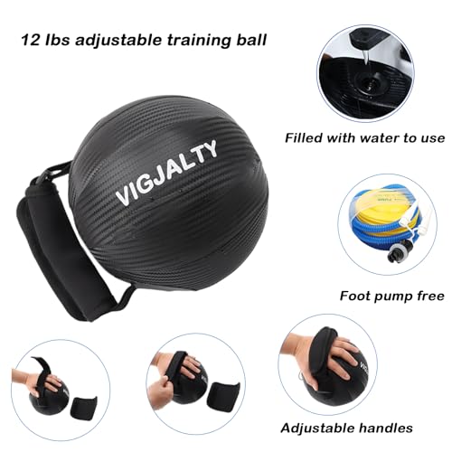 Heavy Aqua Bags-Water weight Bag 12-66Ibs - Unstable Core Water Weight Ball,Adjustable Workout Sandbag Alternative for Full Body Exercise, Portable Stability & Balance Trainer for Instability Training