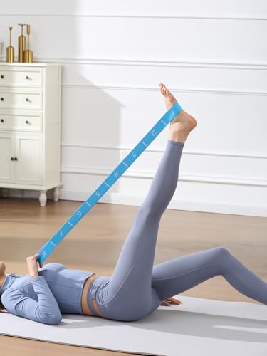 8 Loops Elastic Yoga Rope Stretching Strap, Stretch Band for Increased Flexibility and Multi-Body Part Use, Resistance Bands, Yoga Straps for Stretching