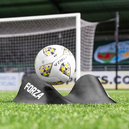 FORZA Goalkeeper Training Deflection Ramp | Durable Rubber Ball Deflector for Soccer- Ideal for GK Reactions, Reflex Training, and Shot Stopping Practice - Two Styles for Varied Training