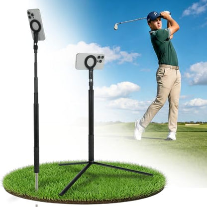 Golf Tripod for Swing Recording & Analysis, 59" Extra-Height