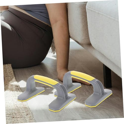 YARNOW Pushup Stands for Home Workout Equipment Non Slip Handles for Strength Training Safe and Reliable Grip - color: Yellow