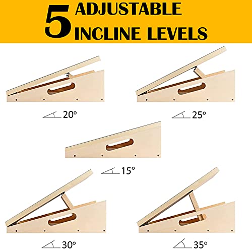 Professional Slant Board, Adjustable Incline Board and Calf Stretcher, Slant Board for Calf Stretching, Calf Stretch Board - color: Slant Board