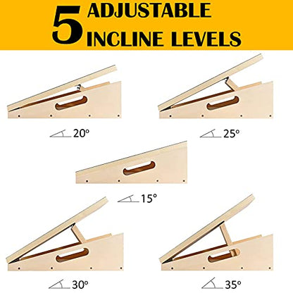 Professional Slant Board, Adjustable Incline Board and Calf Stretcher, Slant Board for Calf Stretching, Calf Stretch Board - color: Slant Board