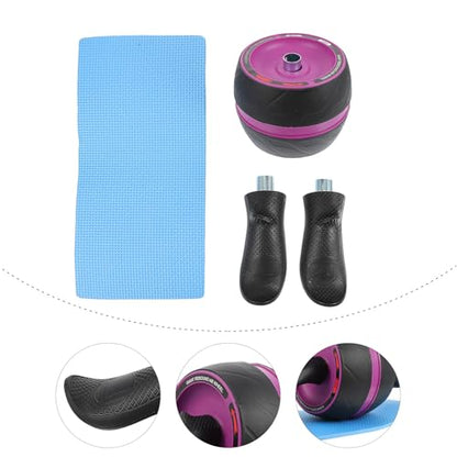 KICHOUSE Ab Roller Wheel Automatic Rebound Abs Fitness Roller Wheel Core Trainer for Home Workout Abdominal Exercise and Slimming Men Women