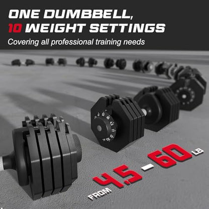 Keppi Adjustable Dumbbells Set of 2, Quick Adjust Weights for Home - style: 60LB-Pair