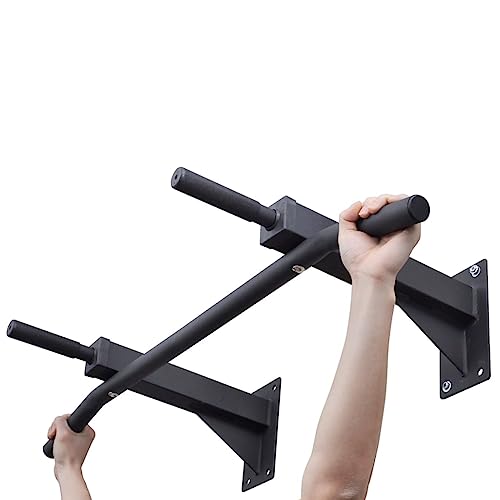 vidaXL Chinning Bar - Heavy-duty 550 lb Capacity Wall-mount Metal Pull-up/Chin-up Bar, Ideal Exercise Equipment for Home Workouts
