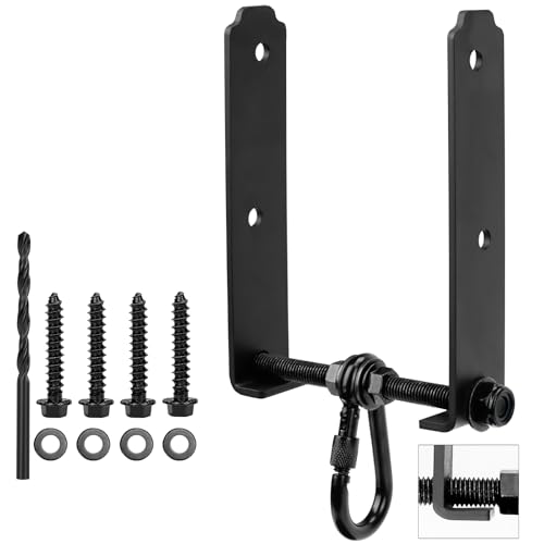 Heavy Duty Swing Hanger, Wood Beam & I-Beam Hanger, Swing Set Accessories Hammock 660LB Heavy Duty Swing Hooks Playground Hammock Chair Rope, Sandbag Porch, Hanging Heavy Punching Bags - style: 1Pack-with Snap Hook
