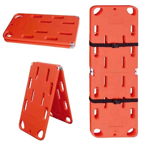 Foldable Spine Board Stretcher for Patient Rescue, Emergency Backboard, Lightweight EMT Ambulance Stretcher for Travel and Heavy Duty Use