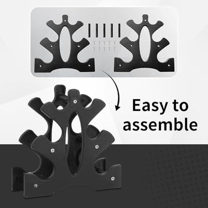 Topyond Dumbbell Rack,3 Tier Dumbbell Weight Rack, A-Frame Dumbbell Weight Rack, Dumbbell Rack Only for Home Gym,Weight Racks For Free,Weight Holder Storage Accessories for Home Gym Exercise(Rack Only, No Dumbbells)