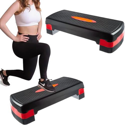 High Adjustment Fitness Stepper, Multi Level Adjustable Aerobic Stepper for Cardio