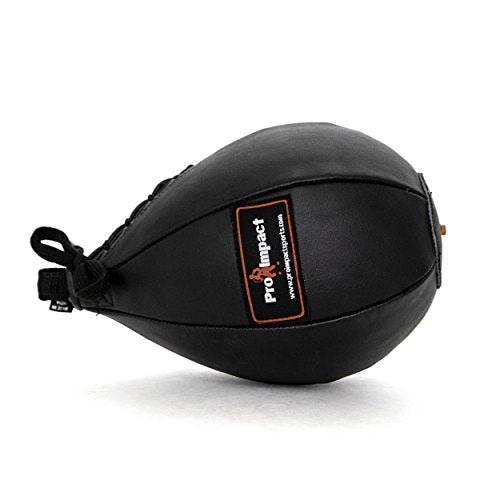 PU Leather Speed Bag – Pear Shaped Hanging Ball for Boxing, MMA & Muay Thai – Training Equipment for Doorway Hanging Ceiling – Boxer Accuracy Workout, Drills & Exercise – Punching Trainer - size: M - 7"x10"