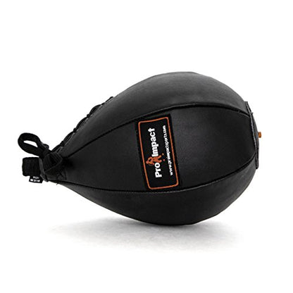 PU Leather Speed Bag – Pear Shaped Hanging Ball for Boxing, MMA & Muay Thai – Training Equipment for Doorway Hanging Ceiling – Boxer Accuracy Workout, Drills & Exercise – Punching Trainer - size: M - 7"x10"