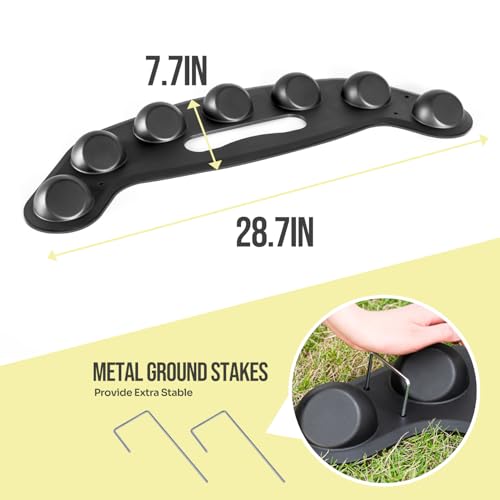 Baseball Softball Training Equipment,Easy to Use Baseball Fielding Trainer for Improving Fielding, Catching and Defensive Skill, Baseball Fielder Mat for Fielder,Catcher with Ground Stake