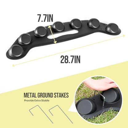 Baseball Softball Training Equipment,Easy to Use Baseball Fielding Trainer for Improving Fielding, Catching and Defensive Skill, Baseball Fielder Mat for Fielder,Catcher with Ground Stake