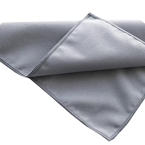 Unisex Sweat Absorbing Microfiber Handkerchiefs Quick Dry Sport Gym Towels 5 Pack - color: Lightggrey