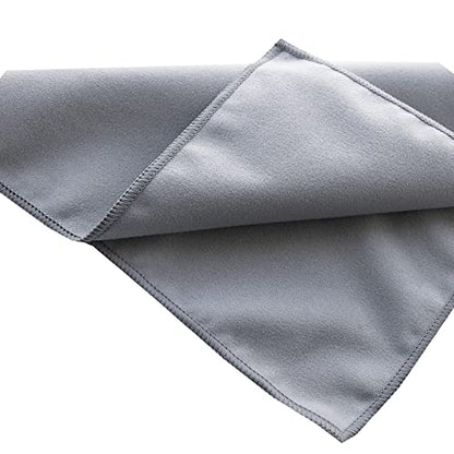 Unisex Sweat Absorbing Microfiber Handkerchiefs Quick Dry Sport Gym Towels 5 Pack - color: Lightggrey