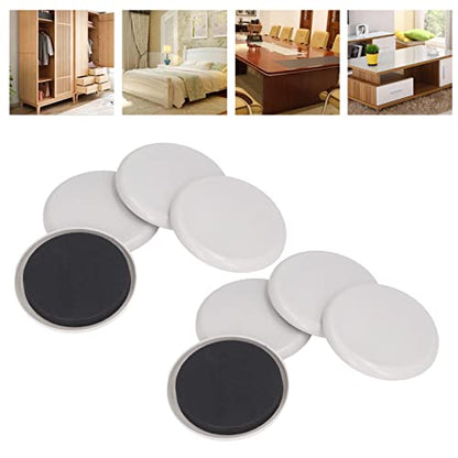 Garosa 8Pcs Furniture Sliders, Plastic with EVA Floor Protectors, Reduce Noise and Enhance Movement for Carpet and Hardwood Floors (3.5 inches) - size: 3.5 inches