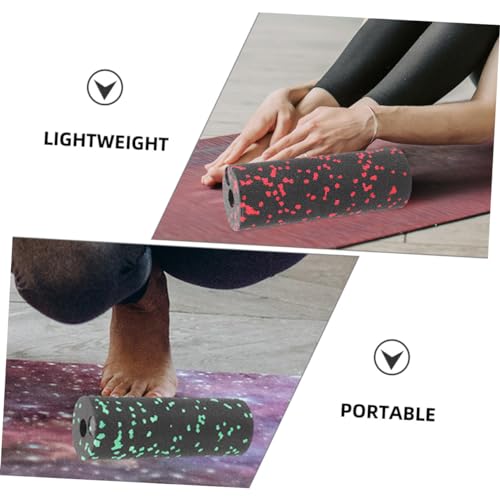Toddmomy 2Pcs Compact Yoga Column Foam Roller for Muscle Relaxation Travel Size Hollow Massage Roller Deep Tissue Leg for Fitness and Workout