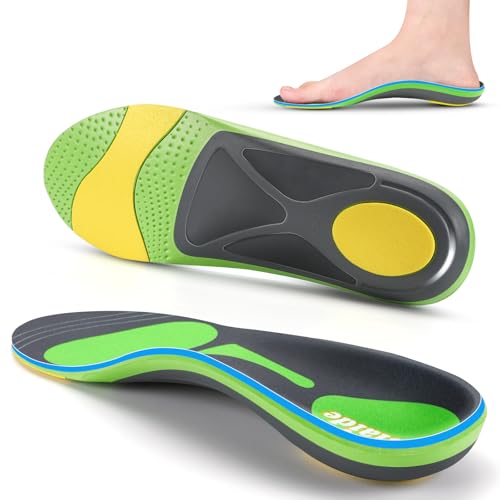 Orthotics for Plantar Fasciitis Relief Insoles for Women & Men, Arch Support Shoe Inserts for Heel Pain, Heel Spur, Flat Feet, Over-Pronation, Pain Relief, Standing All Day - color: Multicolor, size: Mens(5-5.5)/Womens(7-7.5)