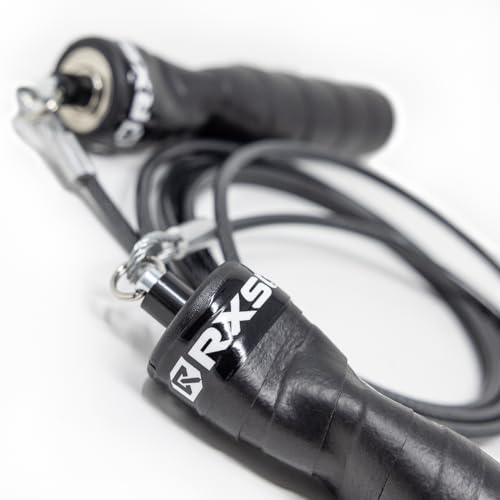 Jump Rope - Black Ops Ergonomic Handles with Trans Black Cable Buff 3.4 | Jump Smart Weighted Speed Rope for Sports & Fitness, MMA, HIIT, Cardio Workout - size: Small