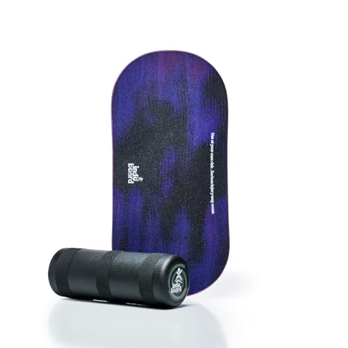 The Indo Board “Rocker” Model. - Balance Board with Roller. Balance Training for Core Strength, Stability & Athletic Performance - Surfing, Skateboarding, Snowboarding. Designed for Progression. - color: Purple Rain