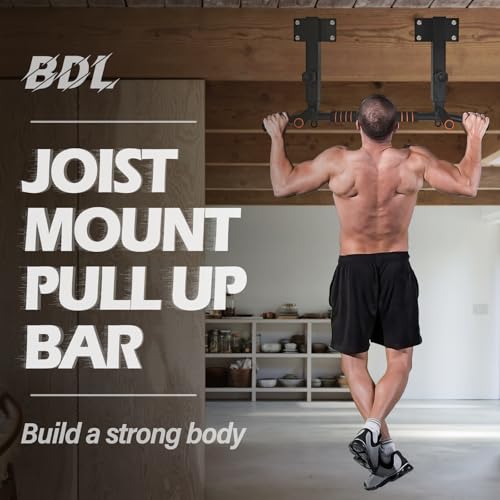 BDL Wall Mounted Pull Up Bar Multifunctional Chin Up bar for Home Gym - color: Joist Mount Pull Up Bar