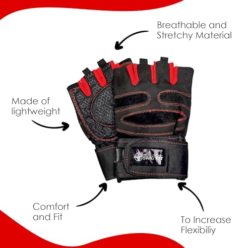 Weight Lifting Gloves, Supportive Gym Gloves for Fitness, Crossfit, and Weight Training for Men & Women, Non-Slip, Durable Workout Gloves with Wrist Support