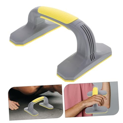 Push up Rack Workout Board Handles Rotating Push-up Handles One Wheel Ab Push up Bars Push up - color: Yellow