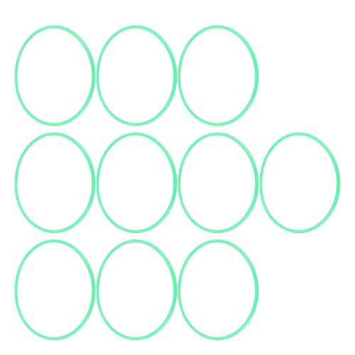 Brrnoo Agility Training Equipment, Gymnastics Rings with Green 13.78in Agility Speed Rings Balance Coordination Sensory Training Jumping Hollow Football Equipment for - size: 0.7in Width