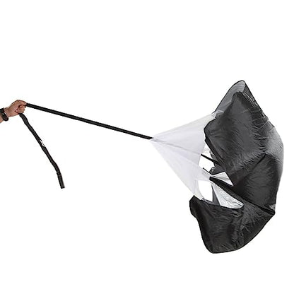 Running Speed Training Parachute, Resistance Sprint Chute for Athletes, Adjustable Belt with Storage Bag, Professional Speed Resistance Parachute for Track Field Football Soccer Ba