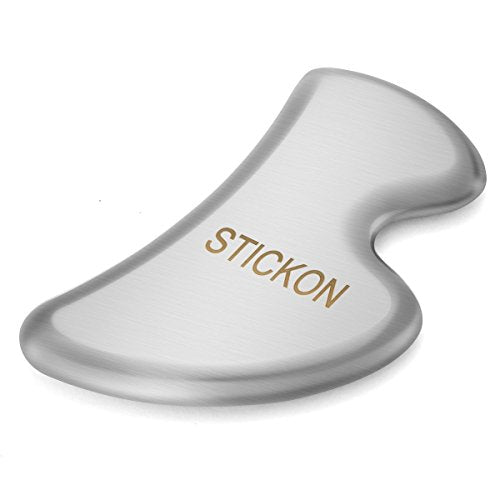 Stainless Steel Gua Sha Scraping Massage IASTM Soft Tissue Mobilization Tool (B Shape)
