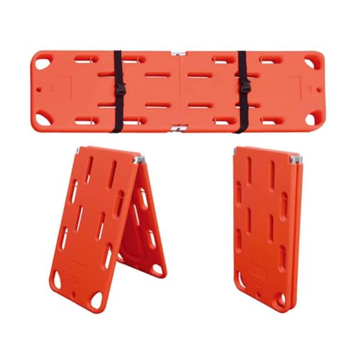 Foldable Lifeguard Spine Board Stretcher - 350LB Capaci Water Float Backboard, Two-Fold Design for Emerncy Response & First Aid Equint - color: Two Fold