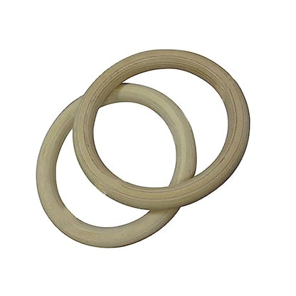 BESPORTBLE Pair Gymnastic Rings Fitness Ring Exercise Rings Workout Rings aldult Stretch Ring Bamboo Child - color: Khaki