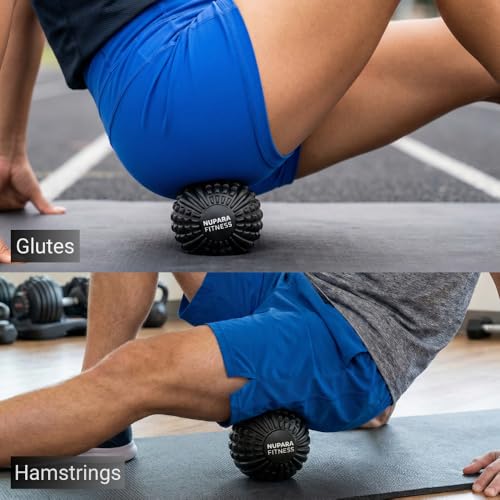 Massage Ball - Myofascial Release Ball for Recovery in Muscles, Shoulder, and Back. Trigger Point Massage and Pressure Point Therapy. (5-inch) - color: Black