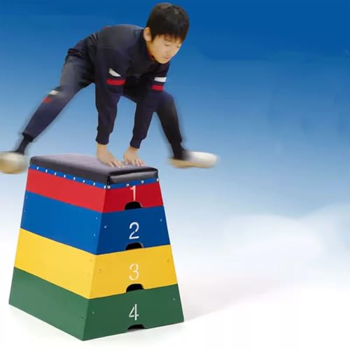 Kids Jumping Boxes for Training, Plyometric Jump Box Set, Soft Plyo Box, Kids Jumping Box Trainers for Primary School Home Gym Kindergarten PE Class