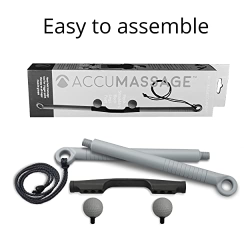 Body Back AccuMassage FSA Eligible - Dual Pressure Point Massage Tool & Massage Hammer - 2 in 1 Design - Shiatsu Neck Massager Tool, Golf Ball Percussion Massager for Deep Tissue Pain Relief (2 Pack)