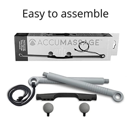 Body Back AccuMassage FSA Eligible - Dual Pressure Point Massage Tool & Massage Hammer - 2 in 1 Design - Shiatsu Neck Massager Tool, Golf Ball Percussion Massager for Deep Tissue Pain Relief - style: AccuMassage - 1-pack