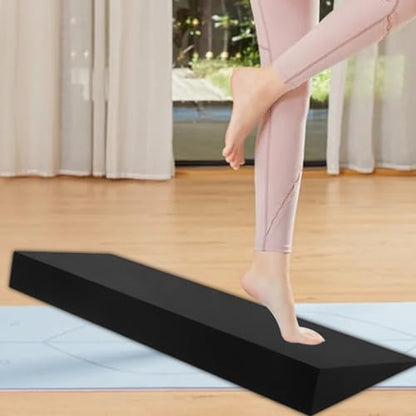 Squat Wedge Block, Large Slant Board for Heel Elevated Squats, Knees Over Toes Training & Calf Stretching, Anti-Slip Calf Stretcher Incline Board for Weightlifting and Mobility