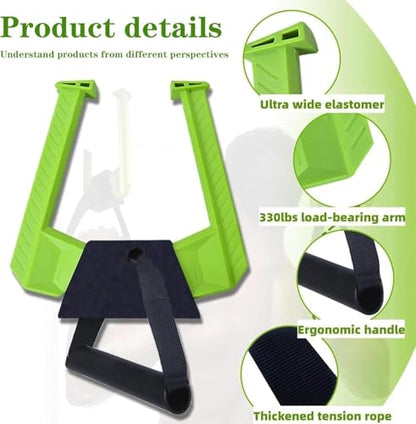 Portable Pull Up Bar - Adjustable Doorway Home Gym with 330lbs Capacity - No Screw Installation for Workout Anywhere - Lightweight Travel Fitness Equipment