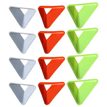 BESPORTBLE 20pcs Training Disc Football Triangle Agility Soccer Cones Sign for Basketball Sports Games Training Accessories