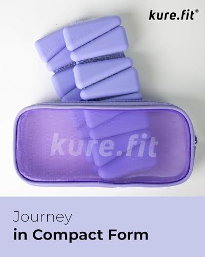 Pilates Weight | Wrist & Ankle Weights for Women | Weighted Bangles | 1LB/ 2LB Each (Set of 2) - color: Lilac, size: 2 LB