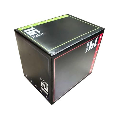 Jumping Exercise Box, 30x35x40cm (11.8x13.8x15.7 in) Strength Training Box for Gym Workout, Multifunctional PVC Plyo Box for Home Fitness
