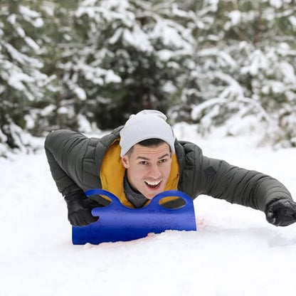 54" Large Snow Sled for Adults Flexible Flying Carpet Snowflake Slider Mat Sledding Equipment Snow Lightweight Roll up Snowboard for Christmas Winter Ski Outdoor