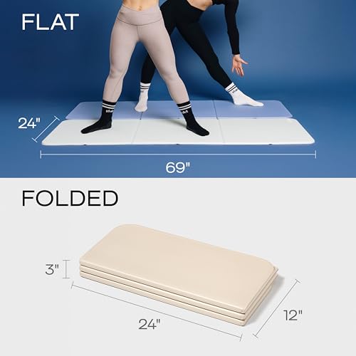 Stakt The Original Foldable Yoga Mat, Premium Foldable Exercise & Workout Mat with Non-Slip Surface, Lightweight Portable for Studio or Home Use, As Seen on Shark Tank