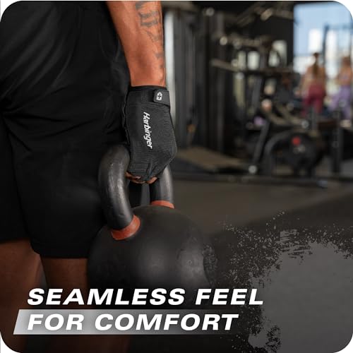 Power Gloves 3.0 - Durable Half Finger Weightlifting Gloves with Adjustable Wrist Closure, Breathable Leather Palm, Men's - color: Green, size: Large
