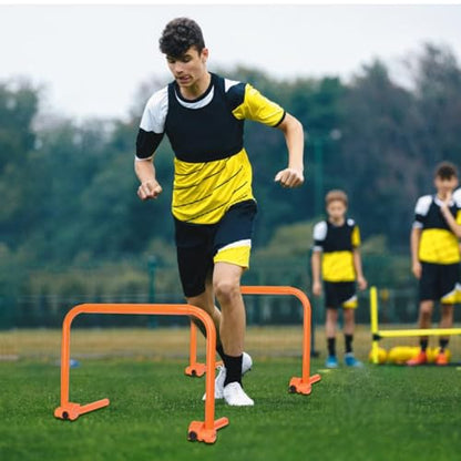 Hikeen Agility Speed Training Hurdles, Adjustable Agility Training Hurdles for Football, Basketball, Soccer Hurdles Training Equipment Set