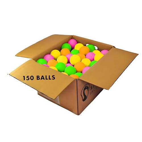 Signature Lacrosse Ball Set - Packs of 2, 4, 8, 12, and 120 - No Chemical Smell Massage Balls, Myofascial Release Tools, Back Roller, Muscle Knot Remover - color: Assorted, size: 150 Balls