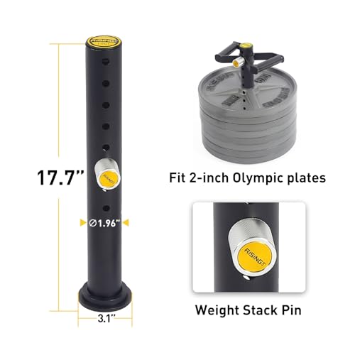 Adjustable kettlebell Handle, Heavy Duty Kettlebell Handle for Plates, Loading Pin with D-bar, Double D-bar and T-bar for Olympic Weight Plates, Hold Up 200lbs. - color: Black