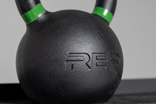 REP Fitness Single Kettlebells Weight Range, Cast Iron, Strength Training, Power Workout Equipment, Home Gym, Free Weights, Dumbbell Alternative, Exercise, Men, Women