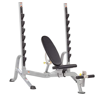 Olympic Weight Bench – 7-Position Adjustable Foldable Strength Training Bench for Flat, Incline & Decline Workouts | Compact Home Gym Bench (Accessories Not Included)